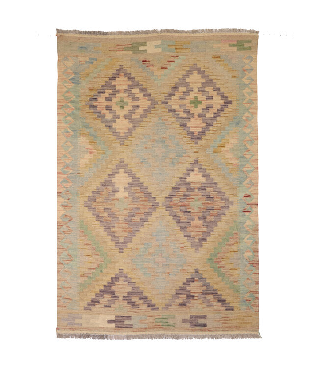176x120  cm Handwoven Traditional Kelim Area Rug Wool Carpet