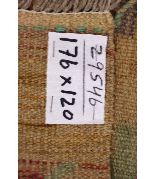 176x120  cm Handgewebter Traditioneller Kelim Teppich Woll