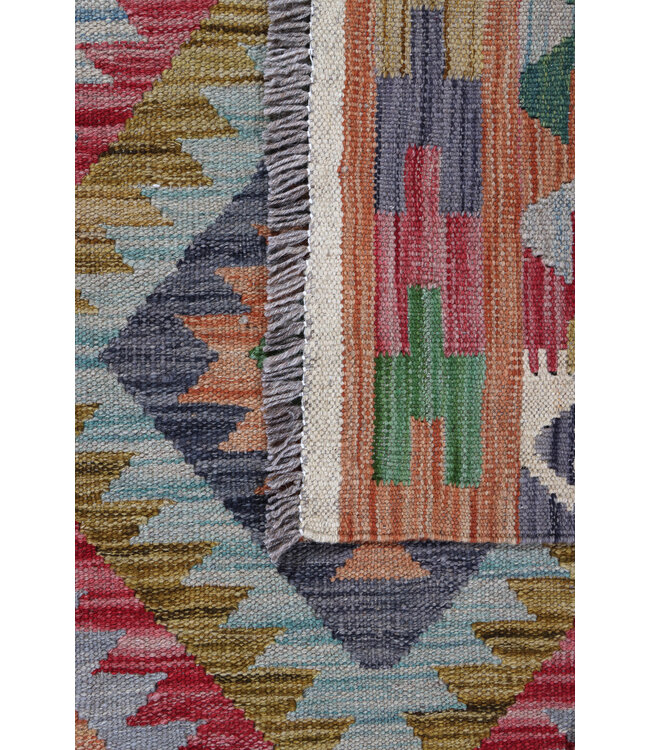 182x122 cm Handgewebter Traditioneller Kelim Teppich Woll