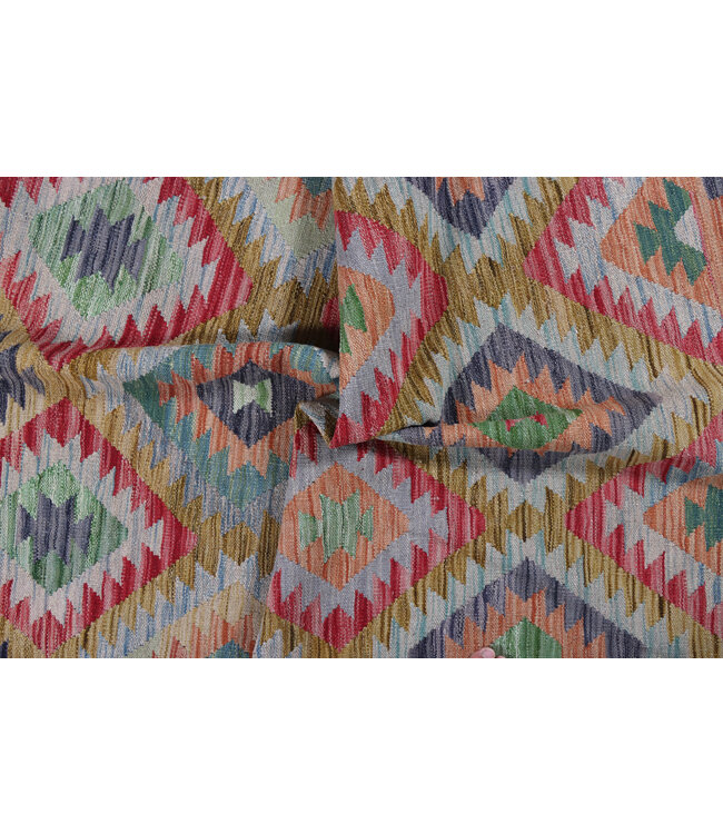 182x122 cm Handgewebter Traditioneller Kelim Teppich Woll