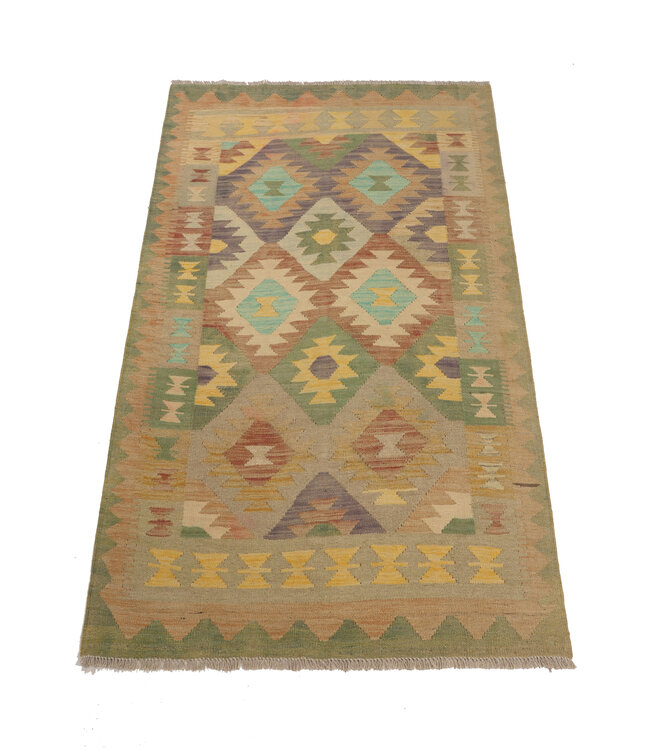 170x120 cm Handwoven Traditional Kelim Area Rug Wool Carpet