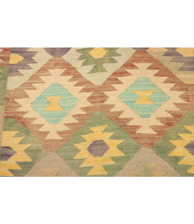 170x120 cm Handgeweven Traditionele Kelim Vloerkleed Wol Tapijt