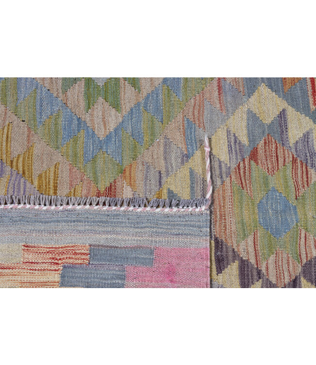 245x170 cm Handgeweven Traditionele Kelim Vloerkleed Wol Tapijt