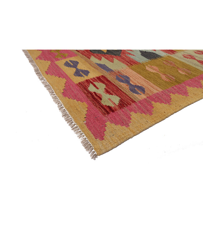 247x176 cm Handwoven Traditional Kelim Area Rug Wool Carpet