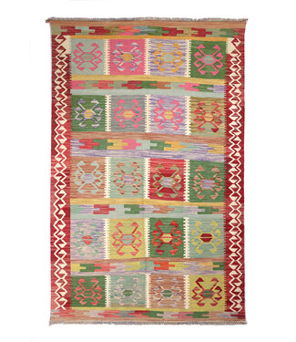 Kelimshop 256x166 cm Handwoven Traditional Kelim Area Rug Wool Carpet