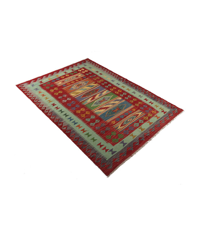 246x174 cm Handwoven Traditional Kelim Area Rug Wool Carpet