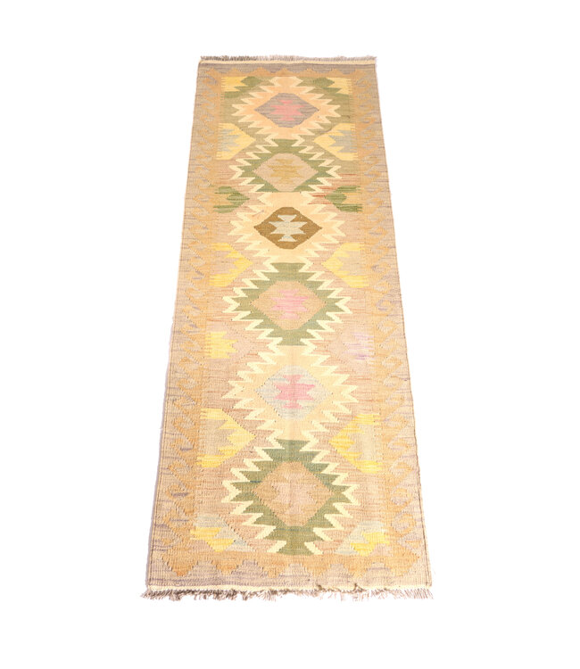 Kelim Kleed Loper 194x67 cm  Vloerkleed Tapijt Kelim Handgeweven