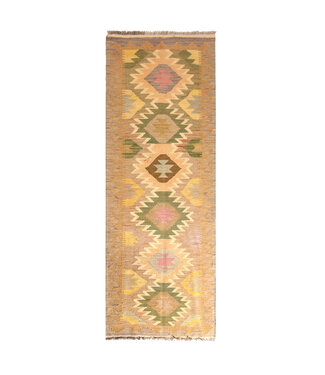Kelimshop Kelim Kleed Loper 194x67 cm  Vloerkleed Tapijt Kelim Handgeweven
