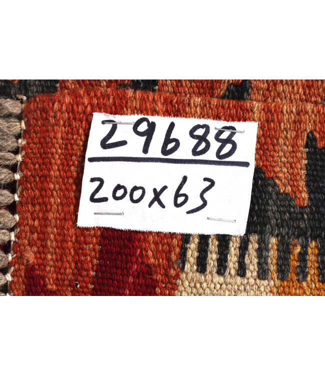 Kelim rug runner 200x63 cm