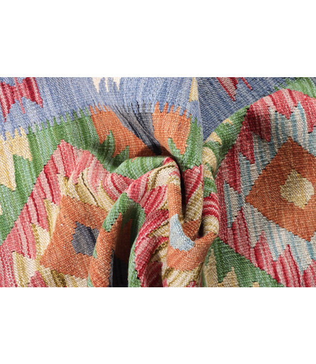 Kelim Kleed Loper 203x60 cm Vloerkleed Tapijt Kelim Handgeweven