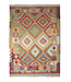 Kelimshop 202x154 cm Handgewebter Traditioneller Kelim Teppich Woll
