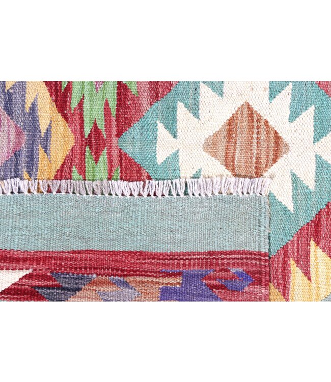 202x154 cm Handgewebter Traditioneller Kelim Teppich Woll