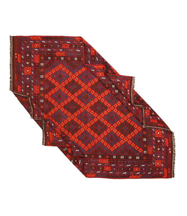 Maimana Hand Woven Afghan Wool Kilim Area Rug 282x 239 cm