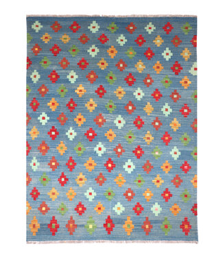 Kelimshop 202x152 cm Handwoven Traditional Kelim Area Rug Wool Carpet