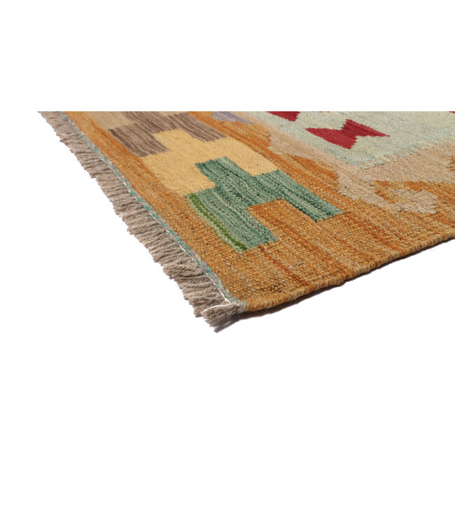 197x147 cm Handgewebter Traditioneller Kelim Teppich Woll