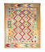 Kelimshop 197x147 cm Handgeweven Traditionele Kelim Vloerkleed Wol Tapijt