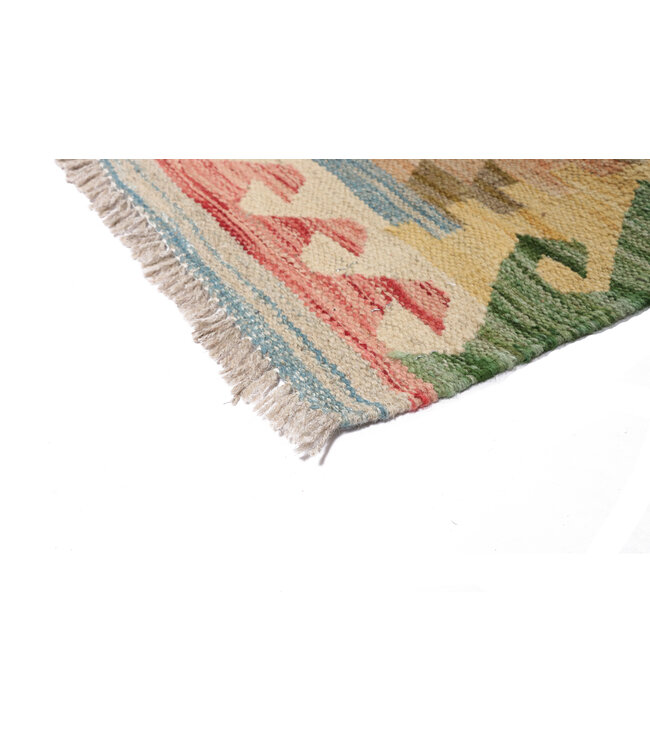 204x157 cm Handgewebter Traditioneller Kelim Teppich Woll