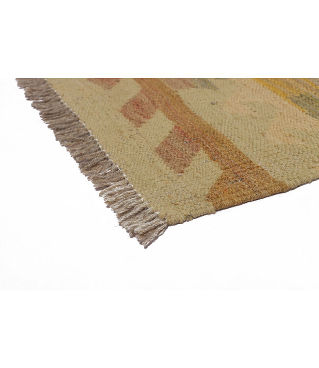 198x146 cm Handwoven Traditional Kelim Area Rug Wool Carpet