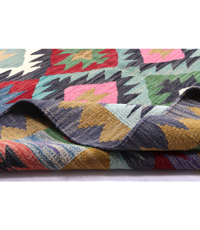 200x150 cm Handgewebter Traditioneller Kelim Teppich Woll