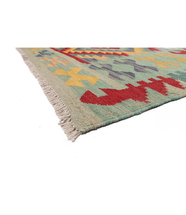 205x154 cm Handgewebter Traditioneller Kelim Teppich Woll