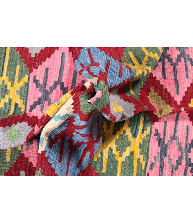 202x150 cm Handwoven Traditional Kelim Area Rug Wool Carpet