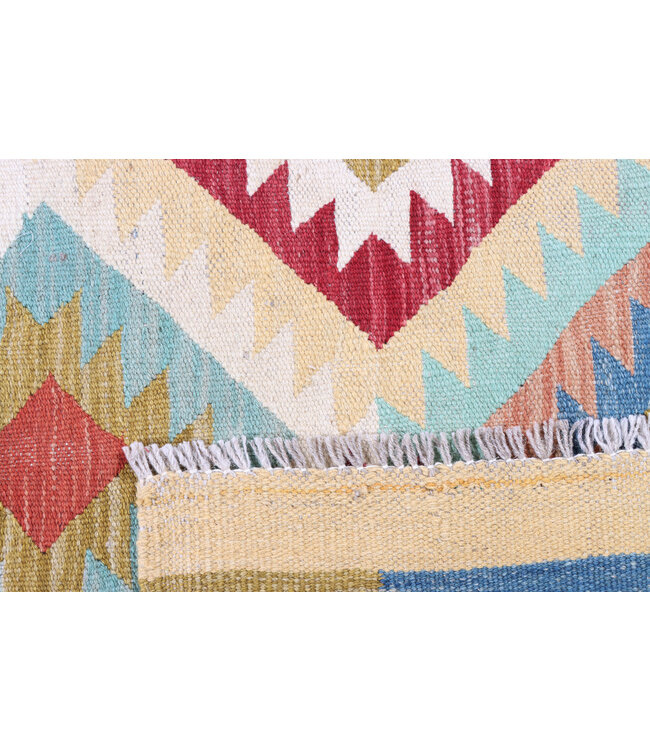 200x150 cm Handgewebter Traditioneller Kelim Teppich Woll