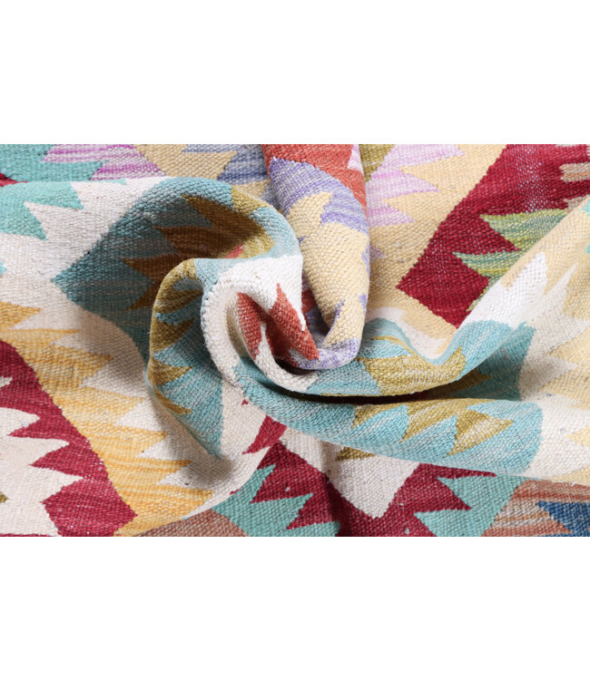 200x150 cm Handgewebter Traditioneller Kelim Teppich Woll