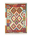 Kelimshop 202x153 cm Handgewebter Traditioneller Kelim Teppich Woll