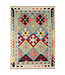 Kelimshop 200x153 cm Handgeweven Traditionele Kelim Vloerkleed Wol Tapijt