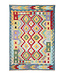 Kelimshop 200x145 cm Handgewebter Traditioneller Kelim Teppich Woll