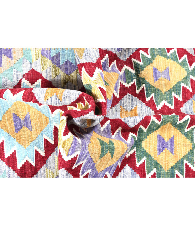 200x145 cm Handgewebter Traditioneller Kelim Teppich Woll