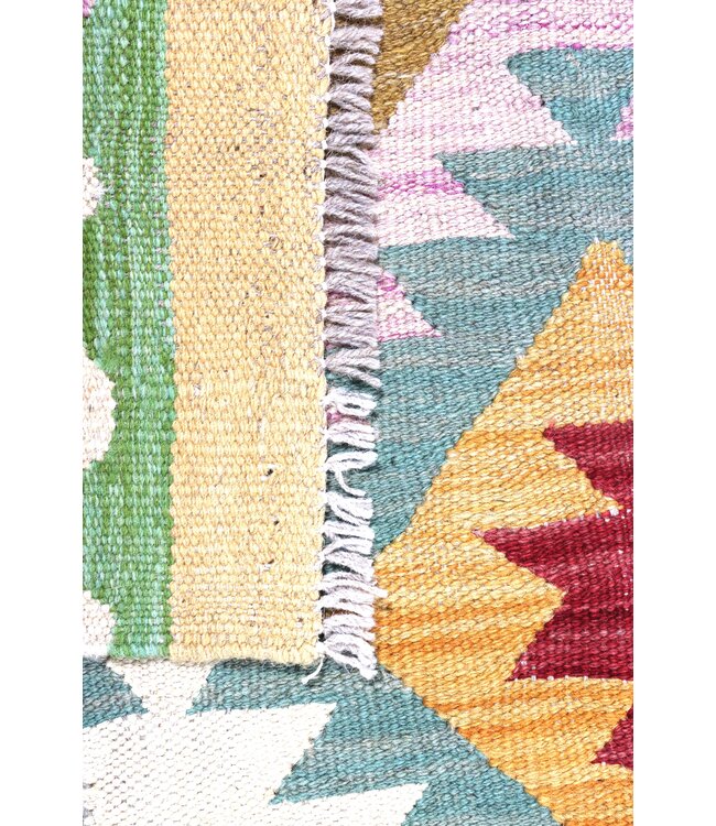 200x149  cm Handgewebter Traditioneller Kelim Teppich Woll