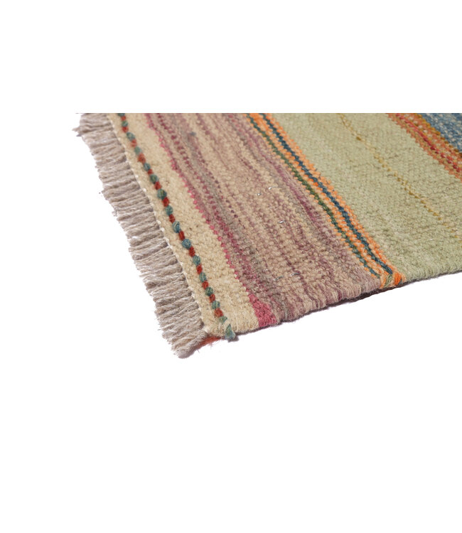 202x147 cm Handgewebter Moderner  Woll-Kelim-Teppich