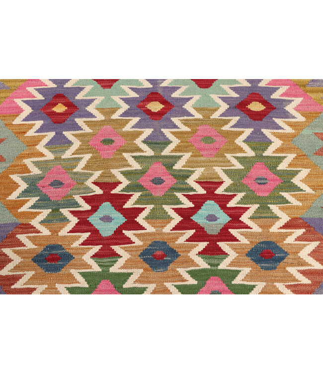 205x155  cm Handgewebter Traditioneller Kelim Teppich Woll