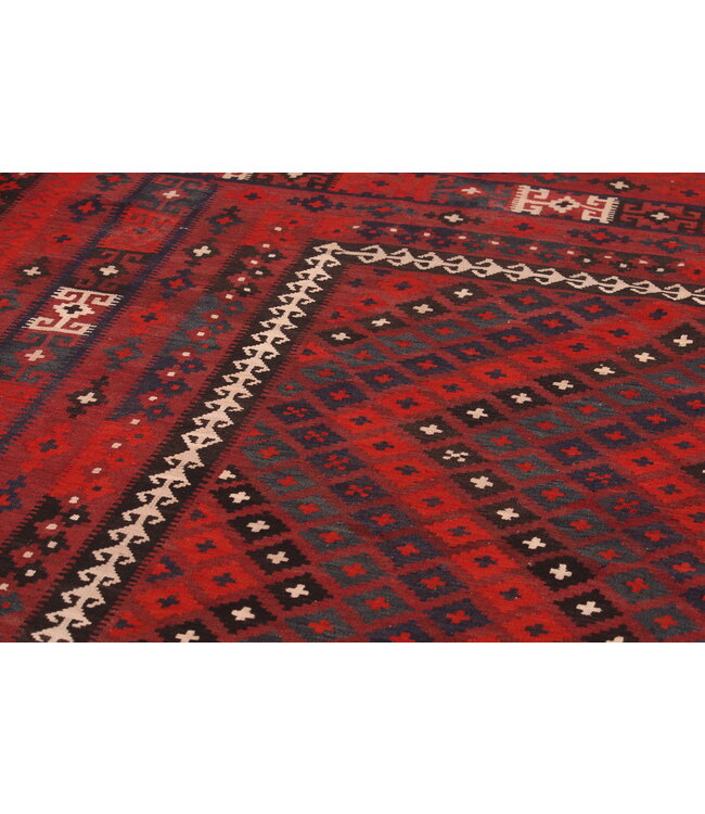 Maimana Hand Woven Afghan Wool Kilim Area Rug 381x 299 cm
