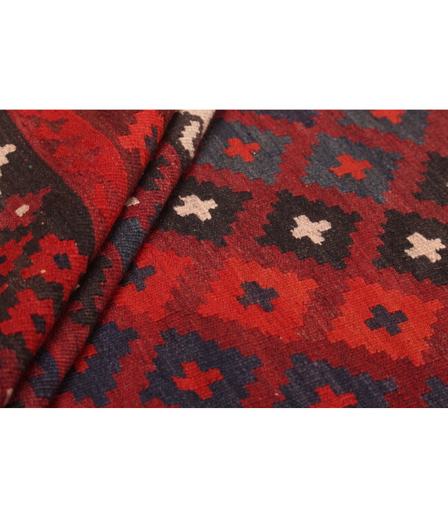 Maimana Hand Woven Afghan Wool Kilim Area Rug 381x 299 cm