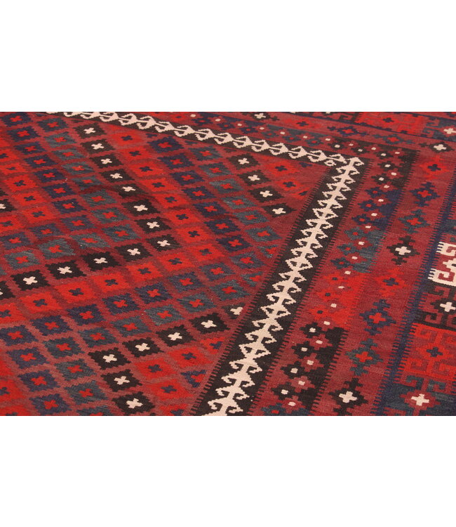 Maimana Handgewebte Orientalisch Wolle Kelim Teppich 381x 299 cm