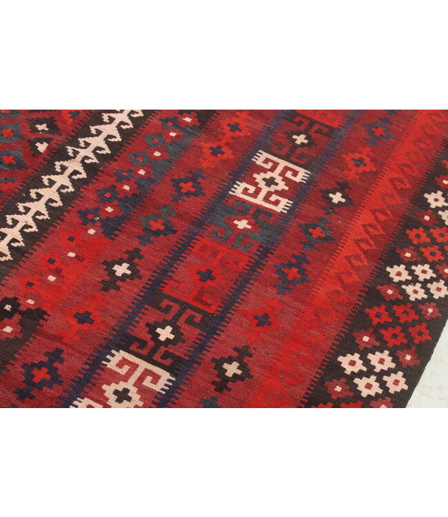 Maimana Handgewebte Orientalisch Wolle Kelim Teppich 381x 299 cm