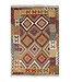 Kelimshop 208x150 cm Handgewebter Traditioneller Kelim Teppich Woll