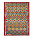 Kelimshop 200x154 cm Handgewebter Traditioneller Kelim Teppich Woll