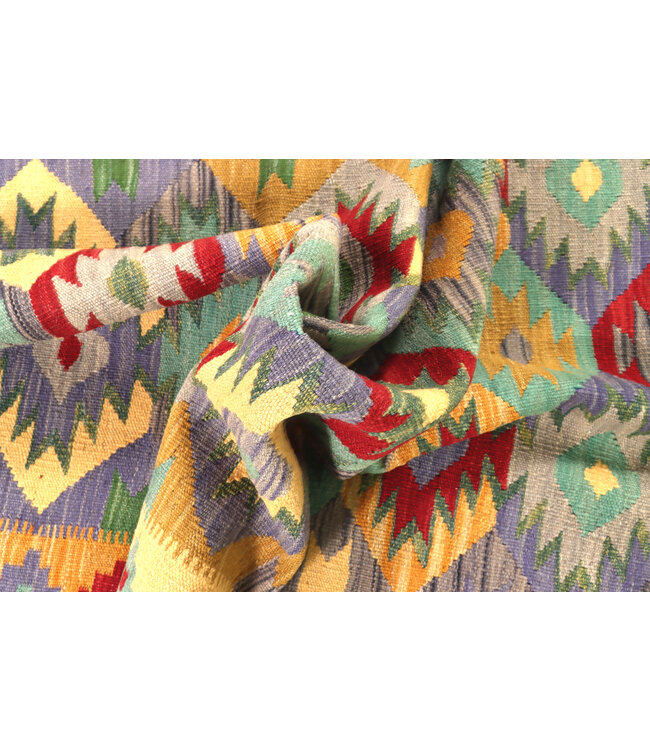 200x159  cm Handgewebter Traditioneller Kelim Teppich Woll