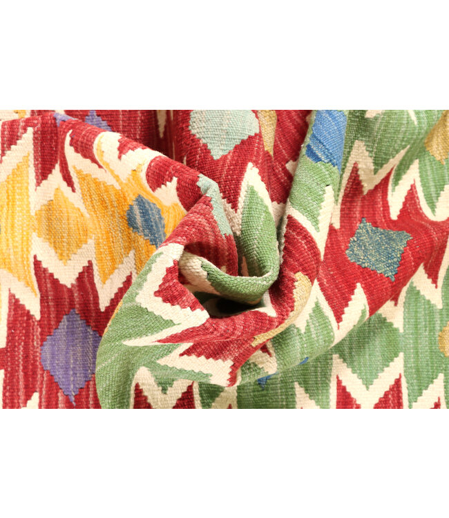 197x146  cm Handwoven Traditional Kelim Area Rug Wool Carpet