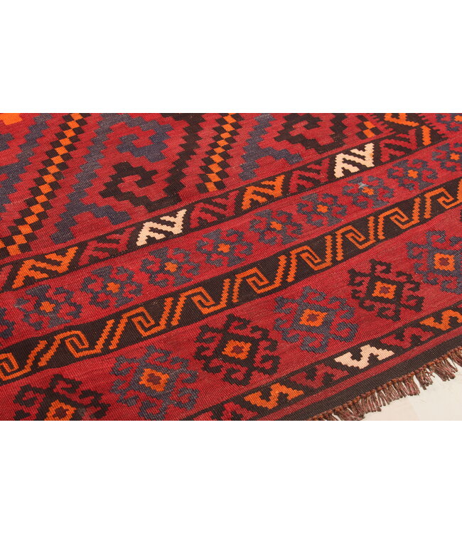 Maimana Hand Woven Afghan Wool Kilim Area Rug  293x 263 cm