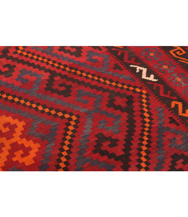 Maimana Hand Woven Afghan Wool Kilim Area Rug  293x 263 cm