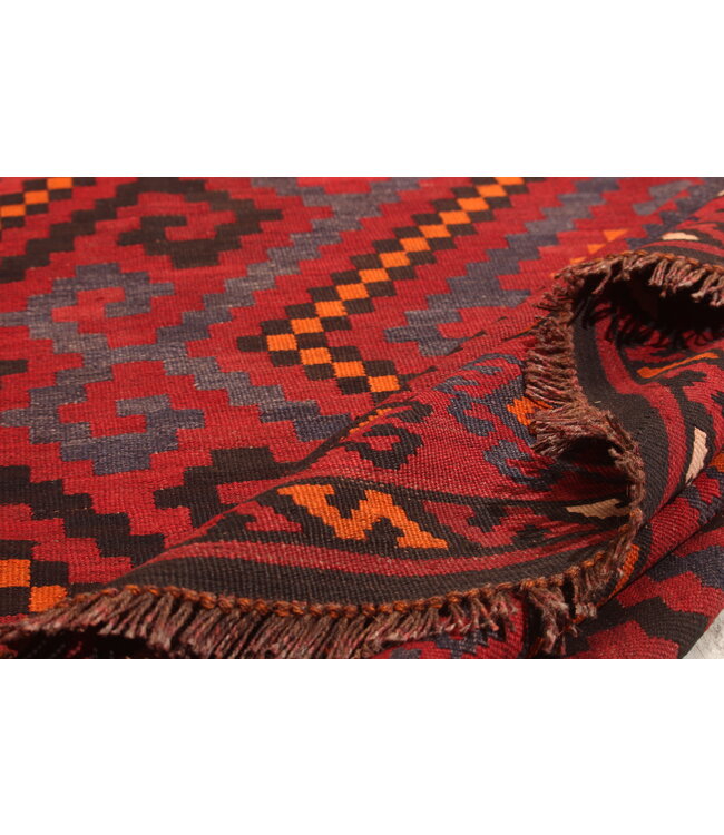 Maimana Hand Woven Afghan Wool Kilim Area Rug  293x 263 cm