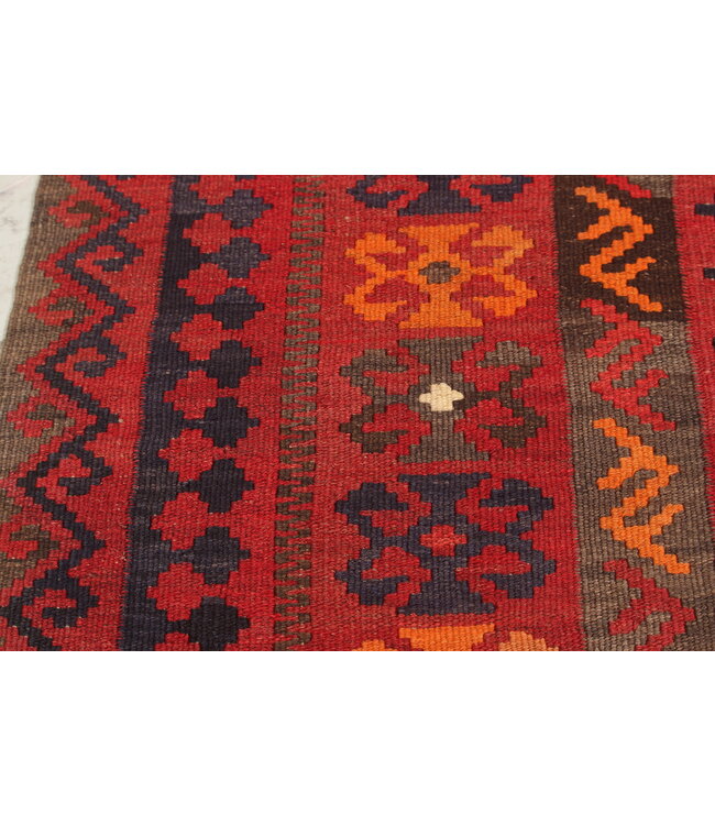 Maimana Hand Woven Afghan Wool Kilim Area Rug  304x 246 cm