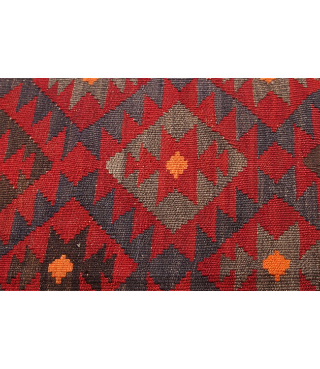 Maimana Handgemaakt Oosters Kelim Wol Vloerkleed 304x 246 cm