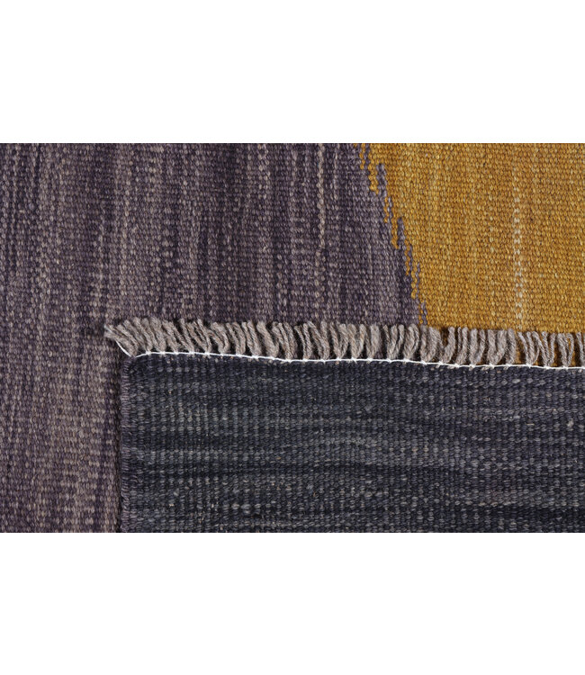 300x210  cm Handgewebter Moderner  Woll-Kelim-Teppich