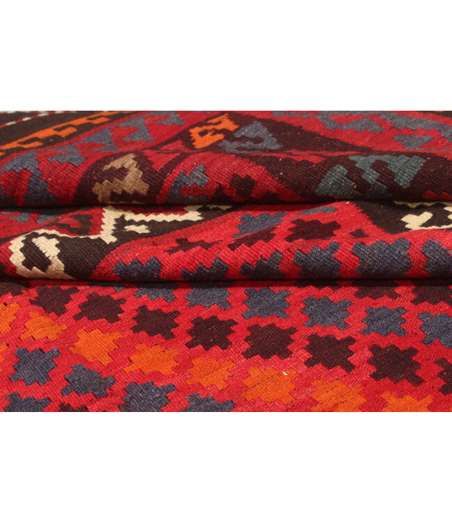 Maimana Handgewebte Orientalisch Wolle Kelim Teppich  392x250 cm