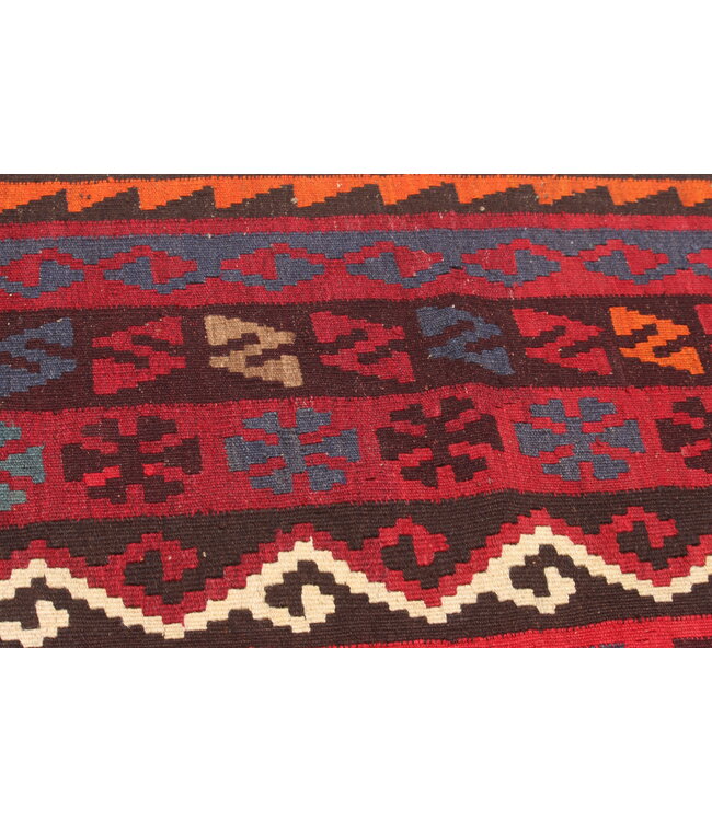 Maimana Handgewebte Orientalisch Wolle Kelim Teppich  392x250 cm